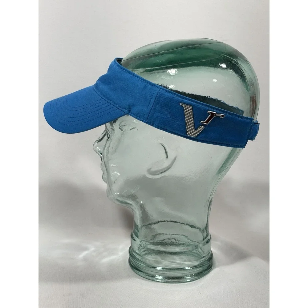 Nike Golf Visor Blue Swoosh Victory Preppy Country Club Adjustable Hat